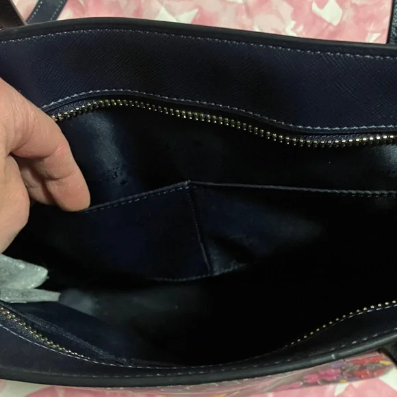 Kate Spade Navy Floral Tote Bag brand new no tags - Picture 10 of 13